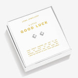 Joma jewellery Boxed A Little 'Good Luck' Earrings In Silver Plating
