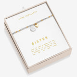 Joma Jewellery  So Loved 'Sister' Bracelet In Silver And Gold Plating