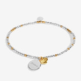 Joma Jewellery  So Loved 'Friend' Bracelet In Silver And Gold Plating