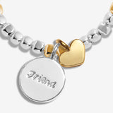 Joma Jewellery  So Loved 'Friend' Bracelet In Silver And Gold Plating