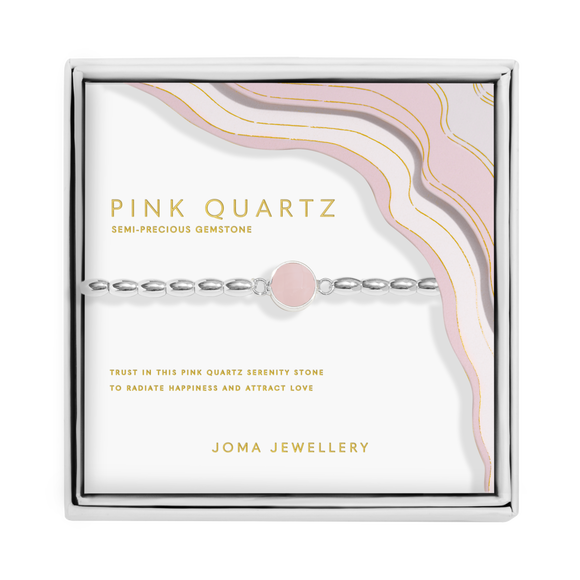 Joma Jewellery Serenity Stones Pink Quartz Bracelet