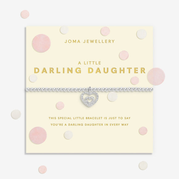 Confetti A Little 'Darling Daughter' Bracelet In Silver Plating By Joma Jewellery
