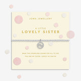 Confetti A Little 'Lovely Sister' Bracelet In Silver Plating By Joma Jewellery