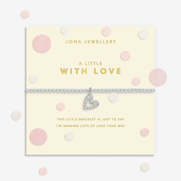 Confetti A Little 'With Love' Bracelet In Silver Plating By Joma Jewellery