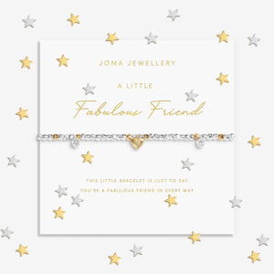 Sparkle Confetti A Little 'Fabulous Friend' Bracelet In Silver And Gold Plating By Joma Jewellery