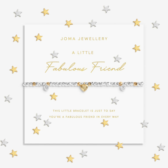 Sparkle Confetti A Little 'Fabulous Friend' Bracelet In Silver And Gold Plating By Joma Jewellery