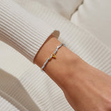 Sparkle Confetti A Little 'Love And Wishes' Bracelet In Silver And Gold Plating By Joma Jewellery
