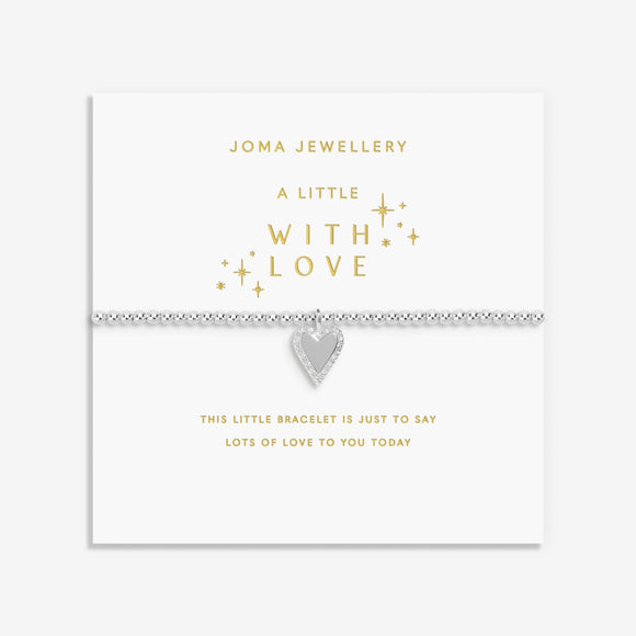 Joma Jewellery Christmas A Little 'With Love' Bracelet In Silver Plating