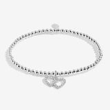 Joma Jewellery Christmas A Little 'Merry Christmas Fabulous Friend' Bracelet In Silver Plating