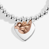 Joma Jewellery Christmas A Little 'Christmas Robin' Bracelet In Silver Plating
