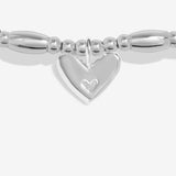 Joma Jewellery Life's A Charm 'Sister' Bracelet In Silver Plating