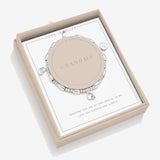 Joma Jewellery Life's A Charm 'Grandma' Bracelet In Silver Plating