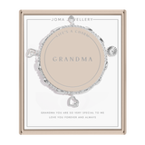 Joma Jewellery Life's A Charm 'Grandma' Bracelet In Silver Plating