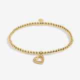 A Little 'Happy Birthday Beautiful' Bracelet In Gold Plating By Joma Jewellery