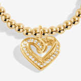 A Little 'Forever Thankful You're My Friend' Bracelet In Gold Plating  By Joma Jewellery