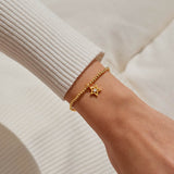 A Little 'Can't Thank You Enough' Bracelet In Gold Plating By Joma Jewellery