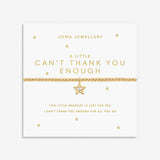 A Little 'Can't Thank You Enough' Bracelet In Gold Plating By Joma Jewellery