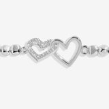 Joma Jewellery Forever Yours 'Happy Birthday Fabulous Friend' Bracelet In Silver Plating