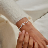 Joma Jewellery Forever Yours 'Happy Birthday Super Sister' Bracelet In Silver Plating