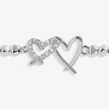 Joma Jewellery Forever Yours 'Happy Birthday Darling Daughter' Bracelet In Silver Plating