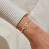 Joma Jewellery Forever Yours 'Make Your Own Luck' Bracelet In Silver Plating