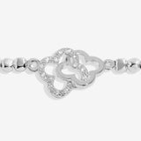 Joma Jewellery Forever Yours 'Make Your Own Luck' Bracelet In Silver Plating