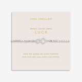 Joma Jewellery Forever Yours 'Make Your Own Luck' Bracelet In Silver Plating