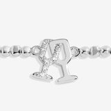 Joma Jewellery Forever Yours 'Sparkle Like Champagne' Bracelet In Silver Plating