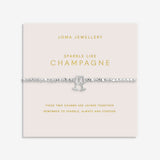 Joma Jewellery Forever Yours 'Sparkle Like Champagne' Bracelet In Silver Plating