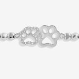 Joma Jewellery Forever Yours 'Perfect Paw Print' Bracelet In Silver Plating