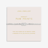 Joma Jewellery Forever Yours 'Perfect Paw Print' Bracelet In Silver Plating
