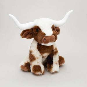 Jomanda Texas Longhorn Highland cream/brown Soft Toy Cow - 23cm