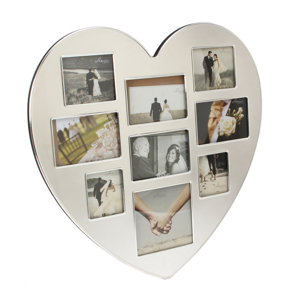 Large Heart shaped Photo Frame 9 different photo spaces