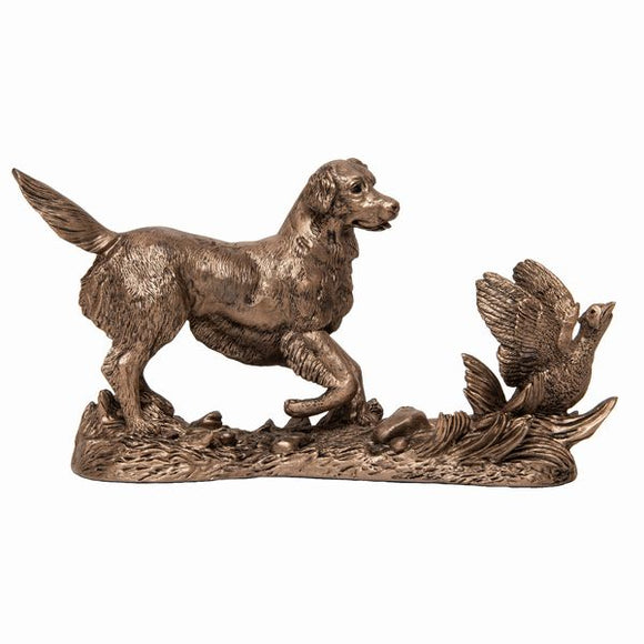 Frith Sculpture Gundog retriever flushing out a pheasant - Frith GR005