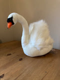 Plush Soft Toy White Swan by Hansa Toys. 2983