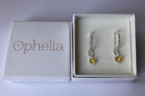 Ophelia Jewellery - Citrine Hoop Sterling Silver Earrings