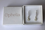 Ophelia Jewellery - Moonstone Sterling Silver Hoop Earrings