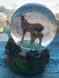 Mother and Baby Horse Water Globe plays Born Free by Twinkle