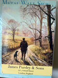 Enamel Sign 'Home From The Shoot' James Purdey & Son's Shooting Design