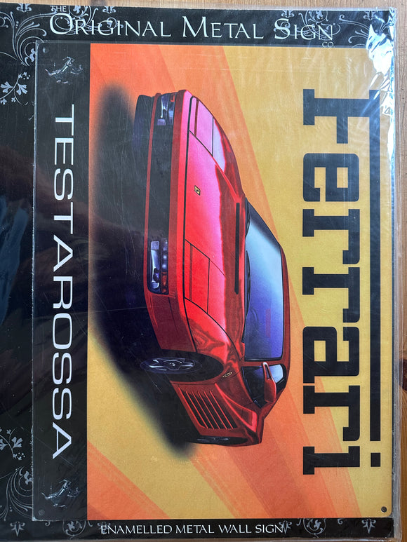 Enamel Sign 'Ferrari '