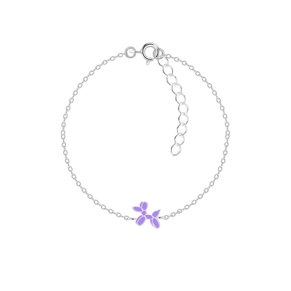 Children's Sterling Silver Balloon Bracelet with Gift Wrap