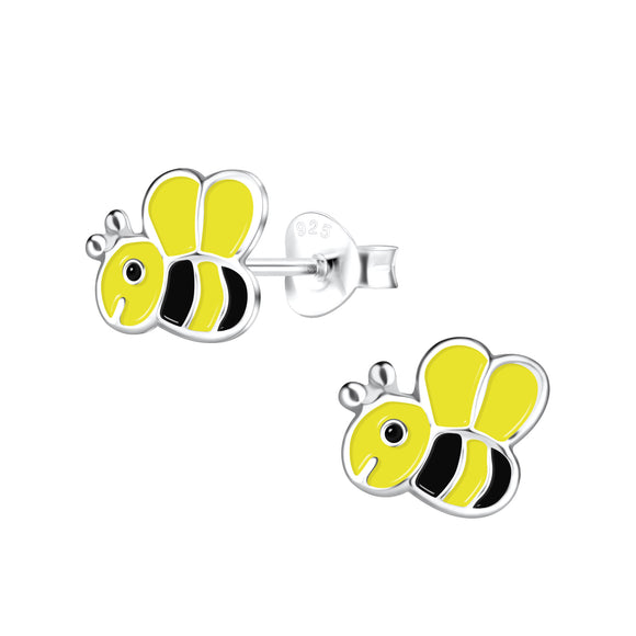 Children's Sterling Silver Bee Ear Studs Earrings  with Gift Wrap