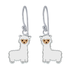 Children's Sterling Silver Alpaca Earrings  with Gift Wrap