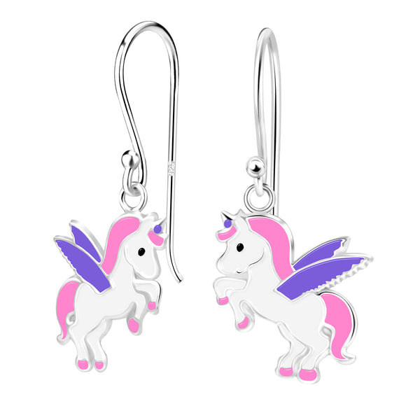 Children's Sterling Silver Unicorn Earrings  with Gift Wrap
