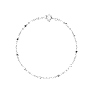 18cm Sterling Silver Satellite Bracelet with Gift Wrap