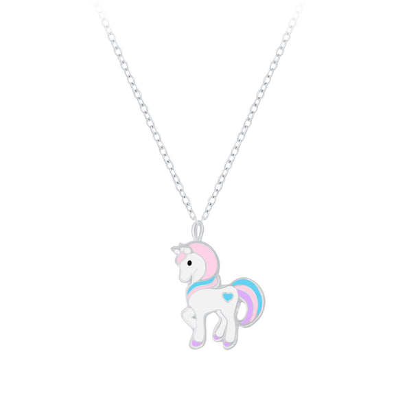 Children's Sterling Silver Unicorn Necklace with Gift Wrap.