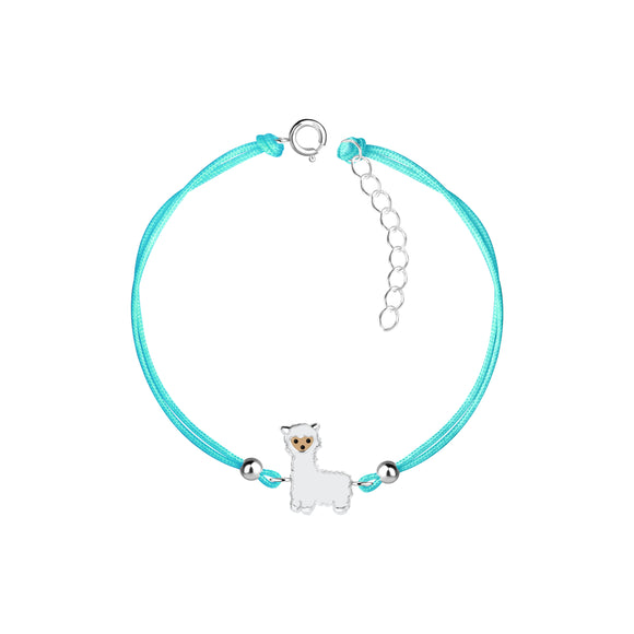 Children's Sterling Silver Alpaca Cord Bracelet with Gift Wrap