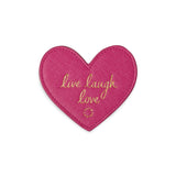 Katie Loxton Coasters 2 Pack 'Live Laugh Love' Metallic Pink