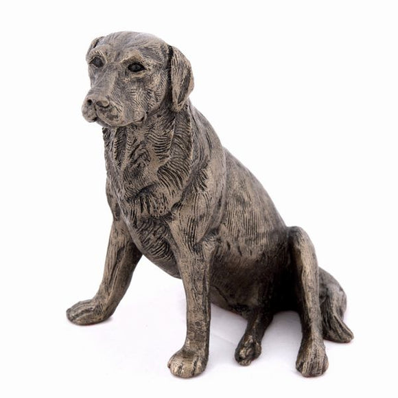 Nigel', Labrador Sitting, Cold Cast Bronze Sculpture by Bulgarian sculpture Mitko. An ideal gift for the dog lover (MK004).