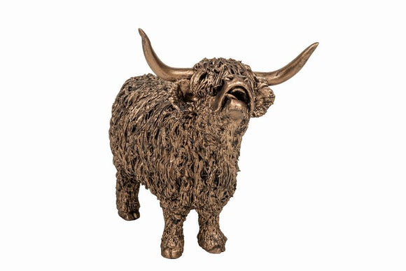 Frith Sculptures Highland Cow Large Mooing